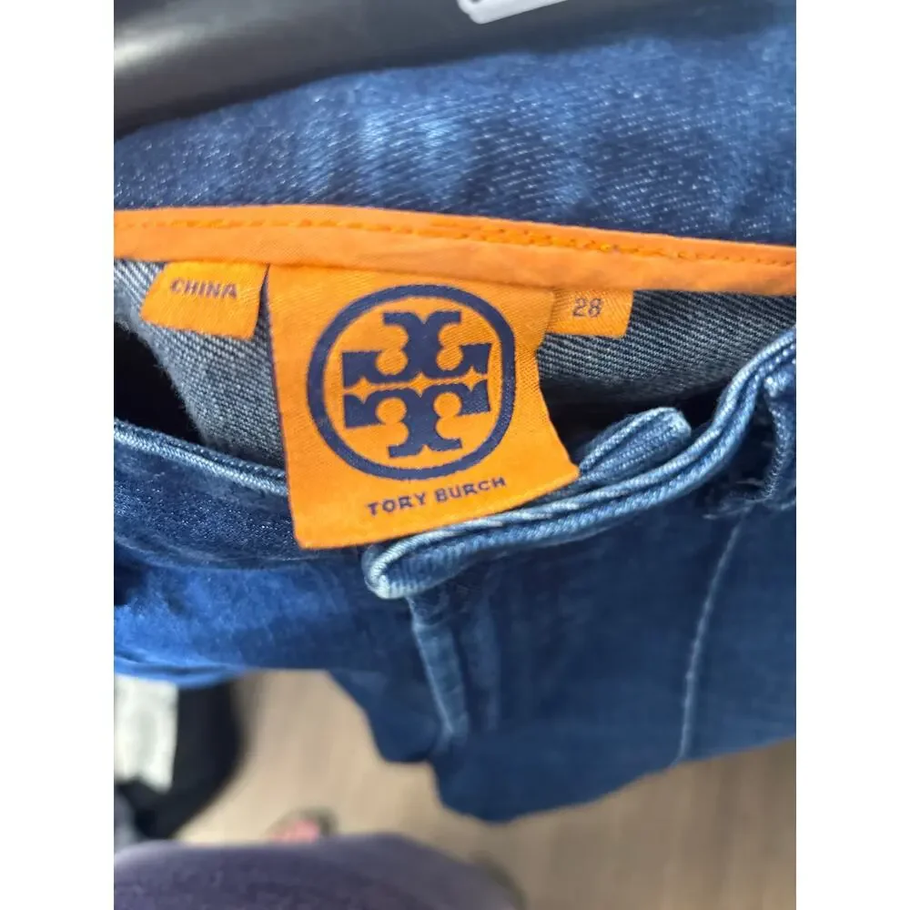 Tory Burch Front Pocket Boot Cut Jeans Sz 28